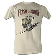 Flash Gordon Flash Rocket White T-Shirt